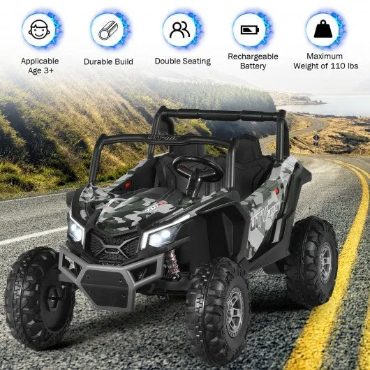 12 V Electric Kids Ride-On Car 2-Seater SUV Off-Road UTV with Remote-CAMO