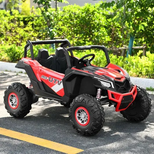 12 V Electric Kids Ride-On Car 2-Seater SUV Off-Road UTV with Remote-Red