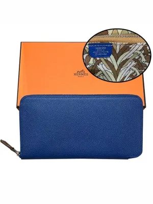 Apsong Silk Zipper Long Wallet FRANCE