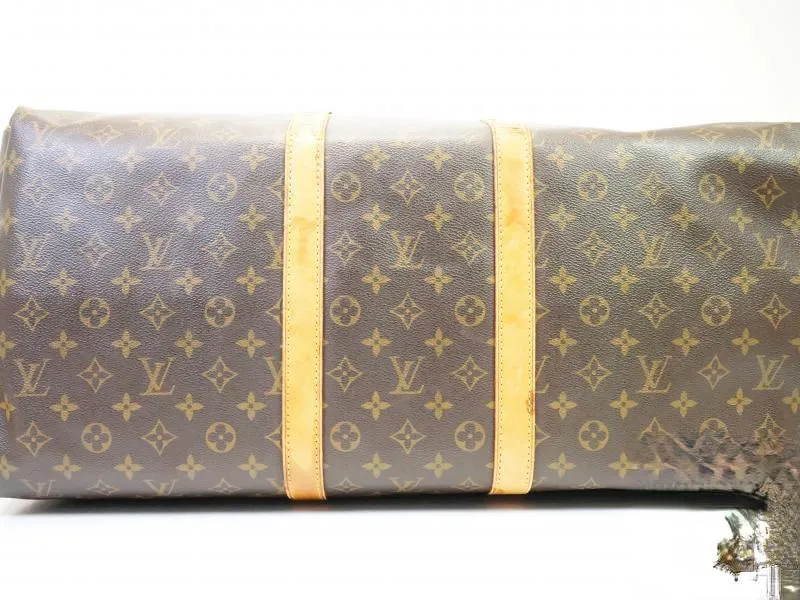 Authentic Pre-owned Louis Vuitton Monogram Keepall Bandouliere 55 Traveling Bag Duffle M41414 182019