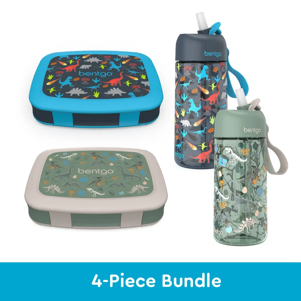 Bentgo Kids Prints Lunch Boxes & Water Bottles