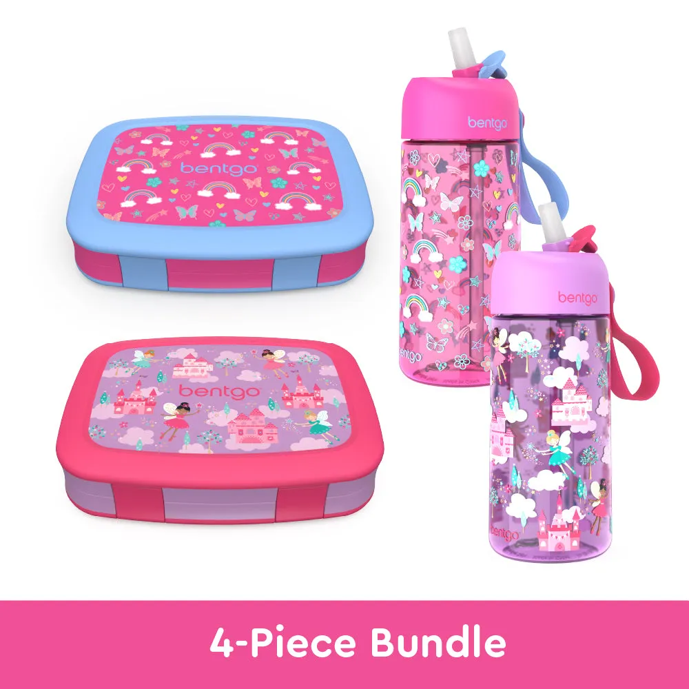 Bentgo Kids Prints Lunch Boxes & Water Bottles