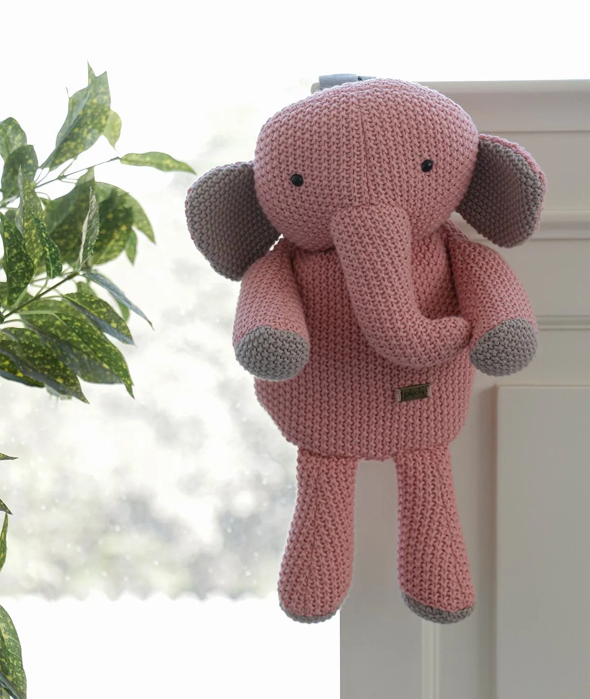 Berry The Elephant - Blossom Pink 100% Cotton Knitted Kids Bag