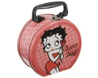 Betty Boop Bed of Roses Round Tin Tote