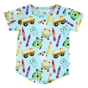 Birdie Bean Albert Back to School Print Kids Tee Shirt