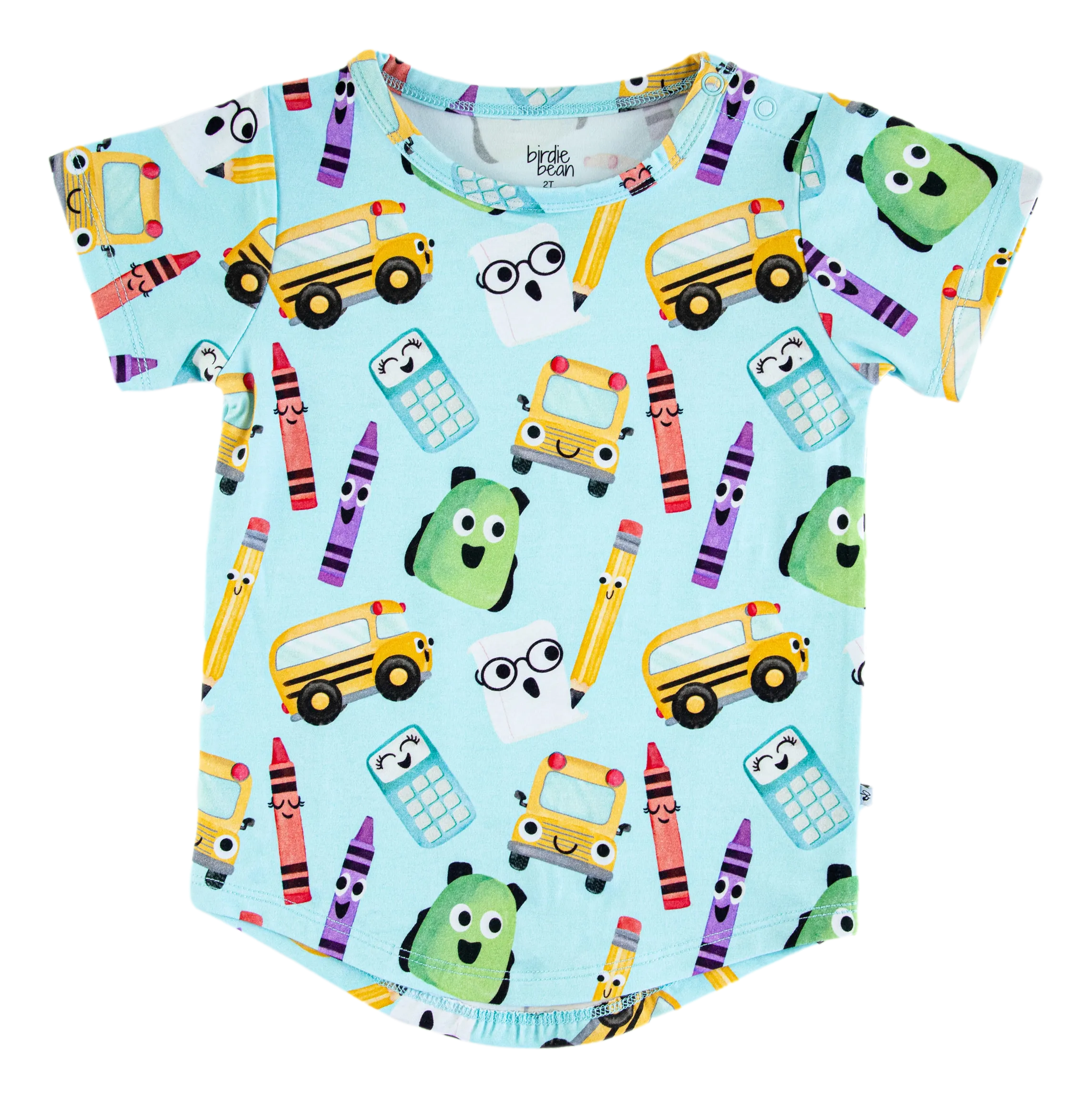 Birdie Bean Albert Back to School Print Kids Tee Shirt