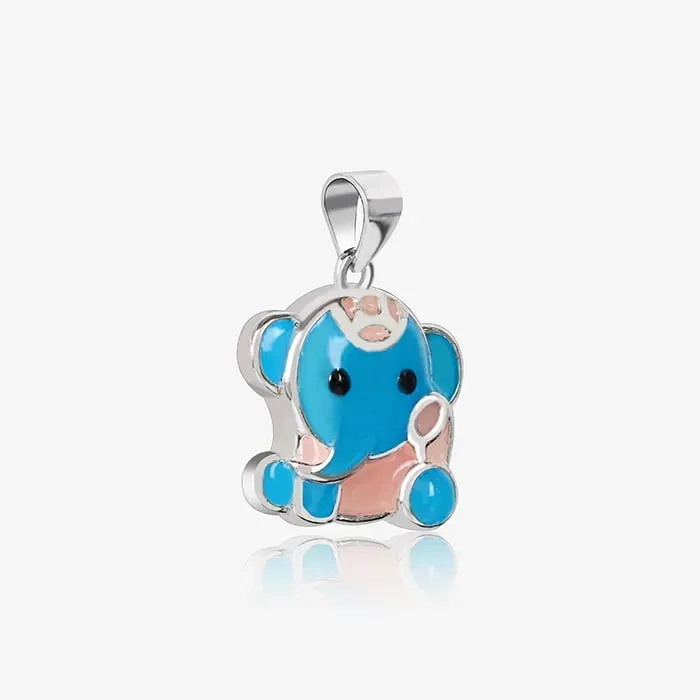 Cute Elephant Pendant Set