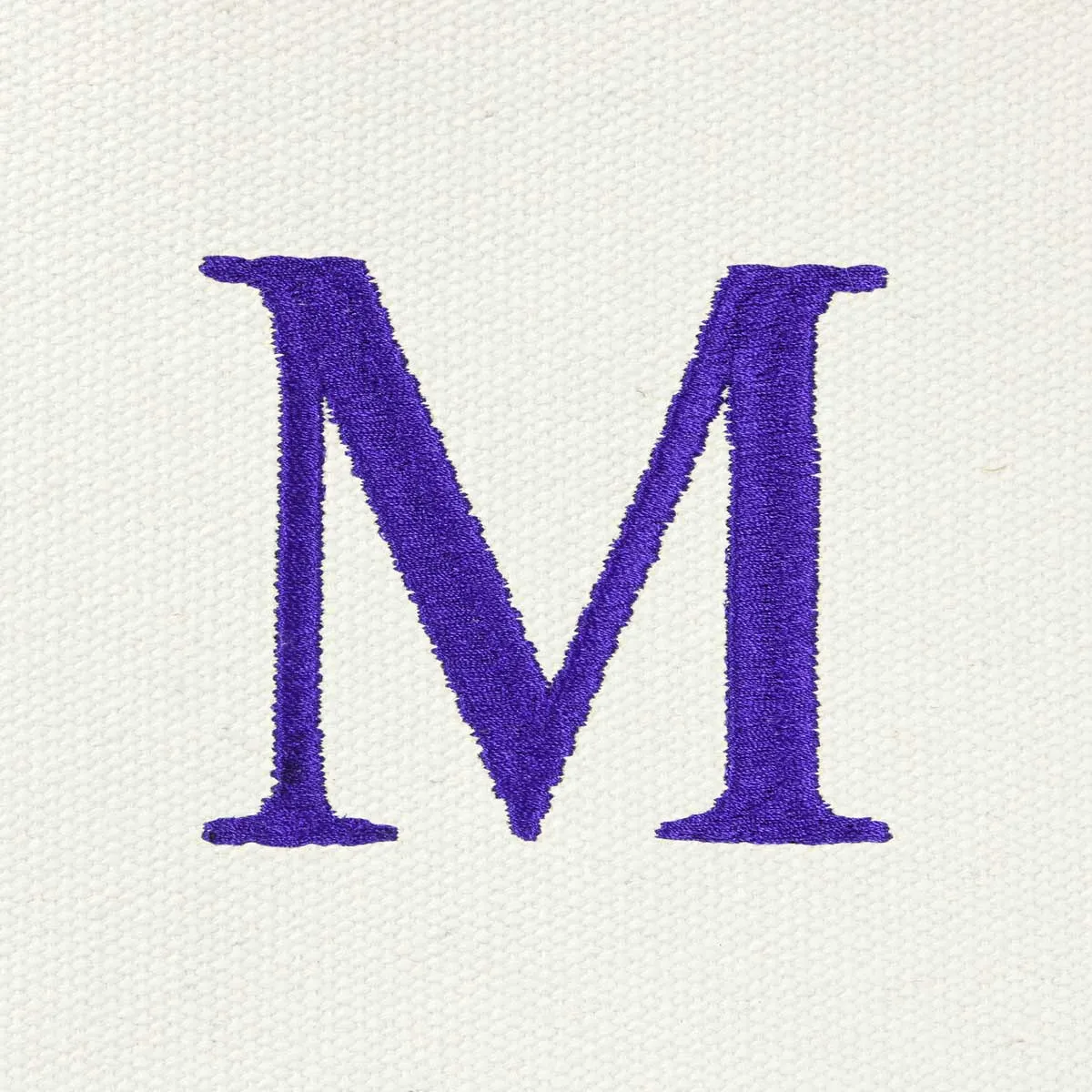 Dalix Medium Personalized Tote Bag Monogrammed Initial Letter - M