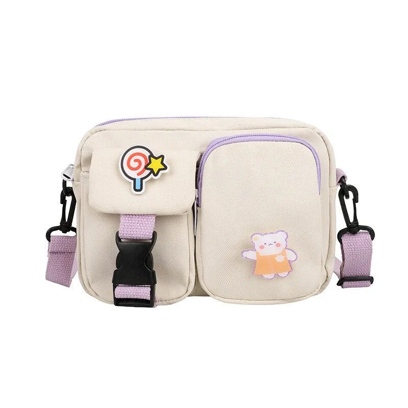 deanwangkt  Japanese Style Kawaii Bag For Women Small Crossbody Bags Women New Fashion Nylon Bag Ladies Shoulder Bag Mobile Phone Bags