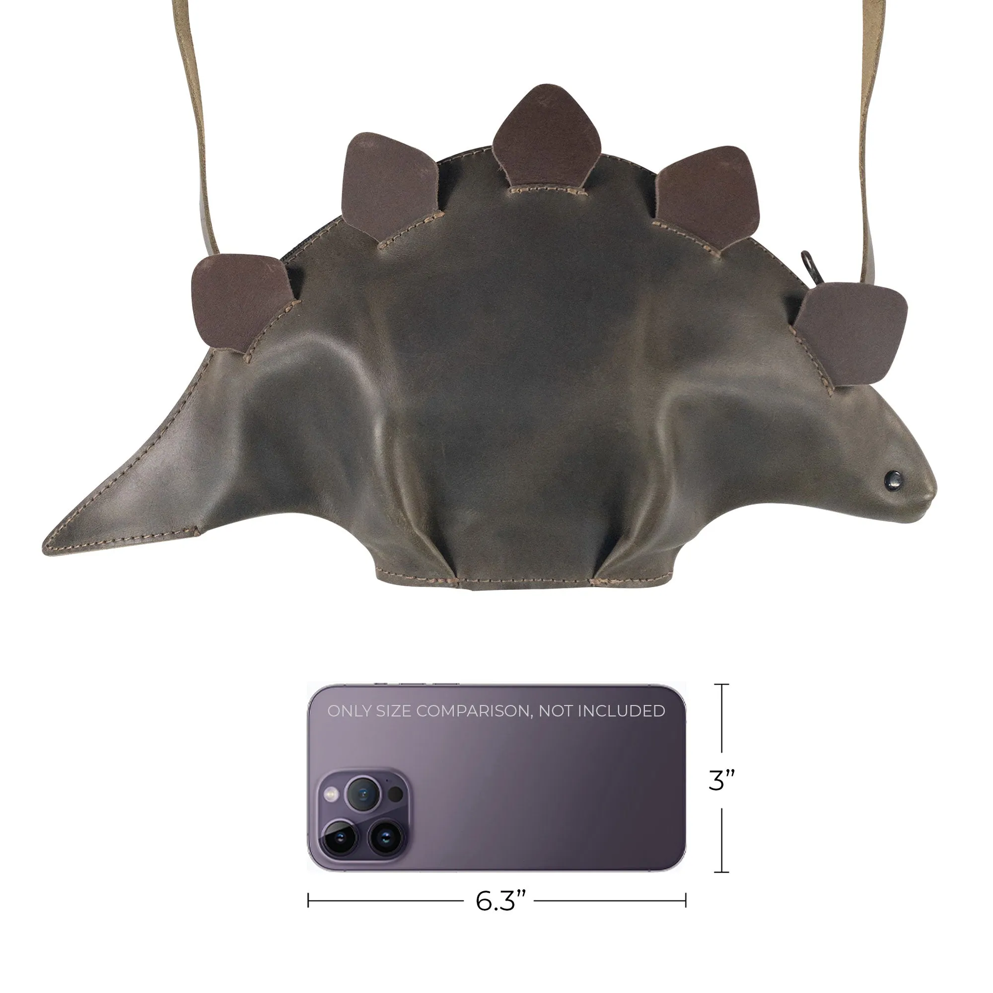 Dinosaur-Shaped (Stegosaurus) Shoulder Bag