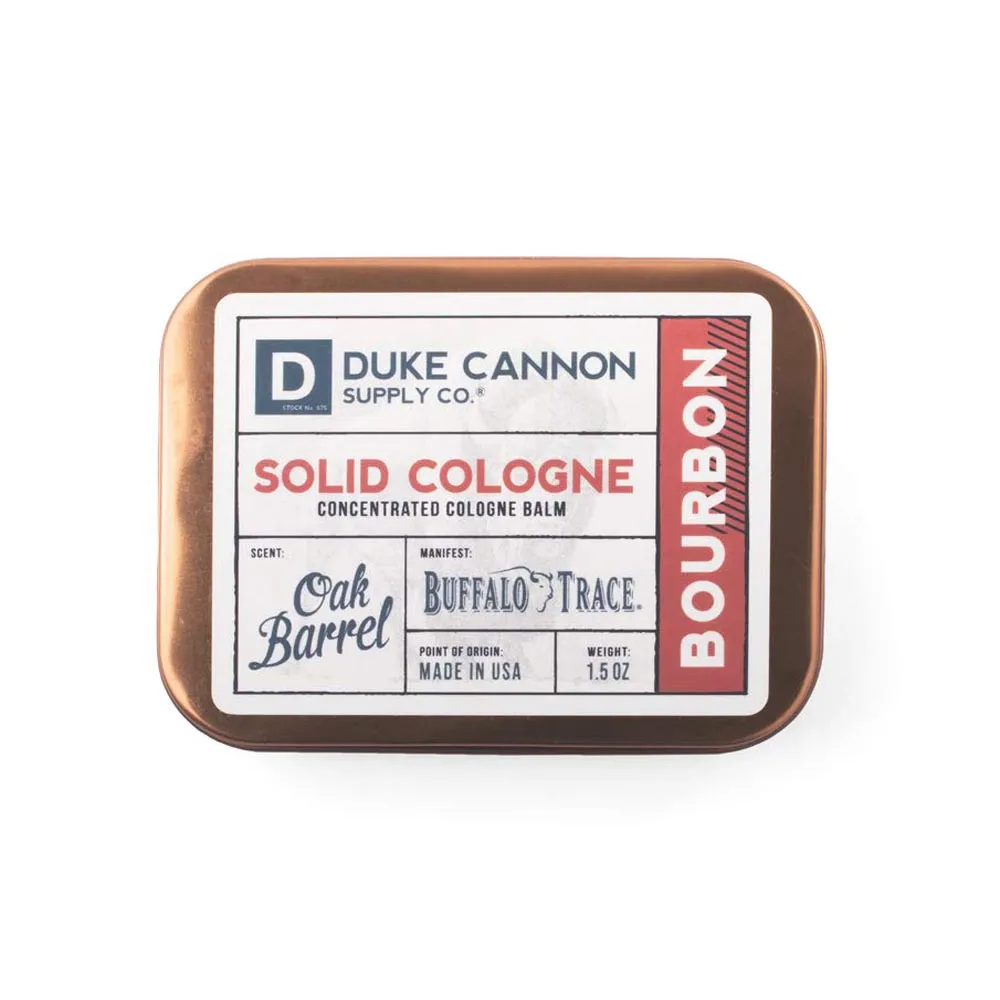 Duke Cannon Solid Cologne Oak Barrel Scent Concentrated Balm SCMIX12-BOURBON