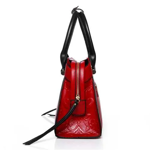 Elegant PU Leather National Style Handbag Shoulder Bag Crossbody Bags For Women