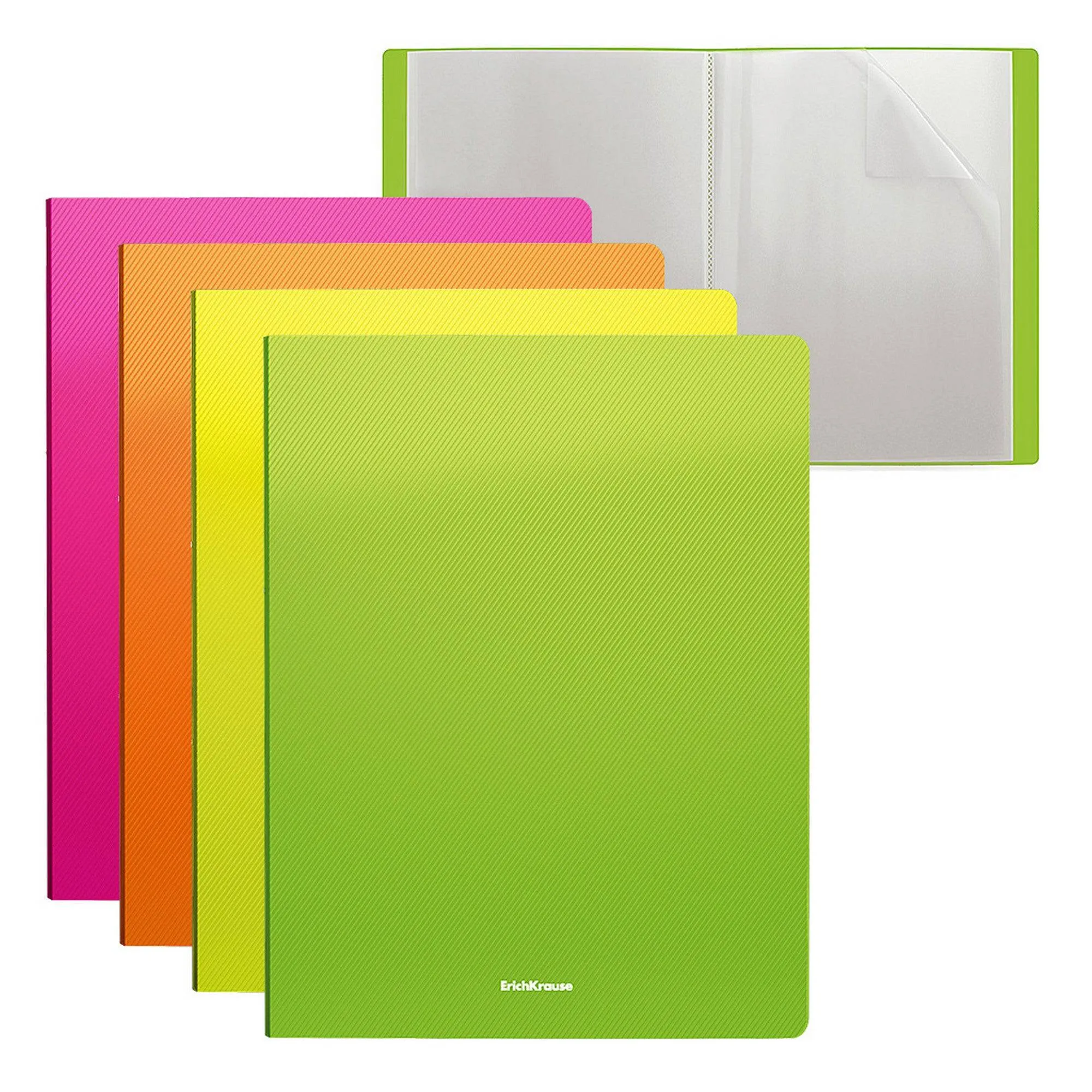 ErichKrause File folder Diagonal Neon, 20 pockets, A4, assorted