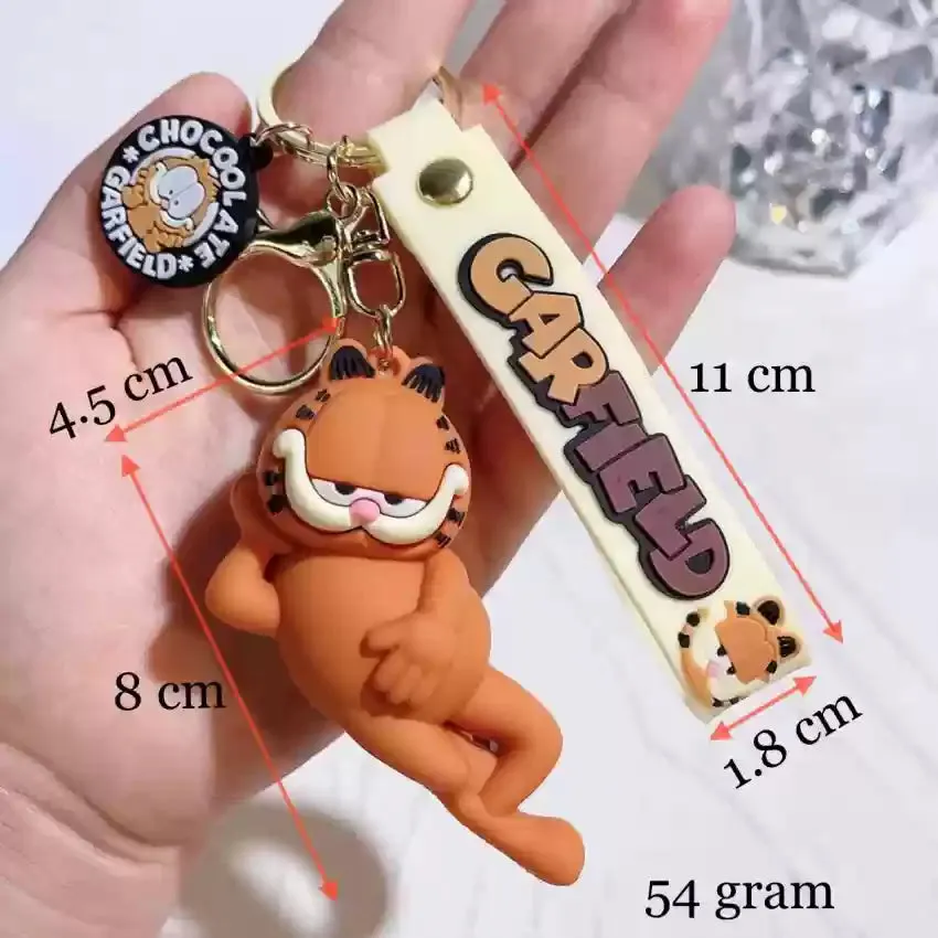 Garfield  | 3D Lanyard Keychain | Silicone