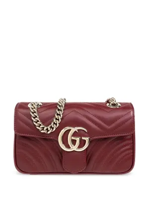 GG MARMONT LEATHER SHOULDER BAG