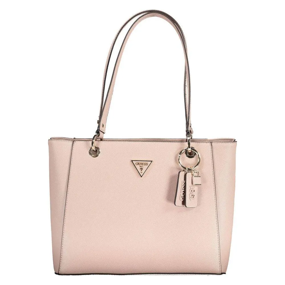 Guess Jeans Pink Polyethylene Handbag