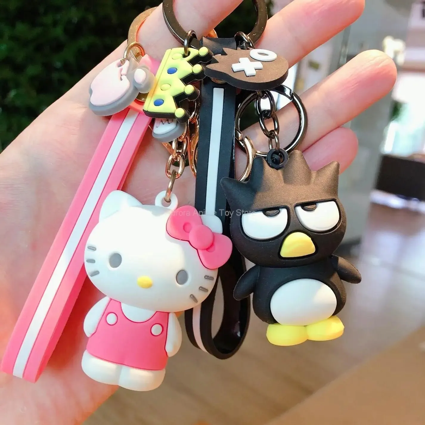 Hello Kitty Pink Standing B | 3D Lanyard Keychain | Silicone