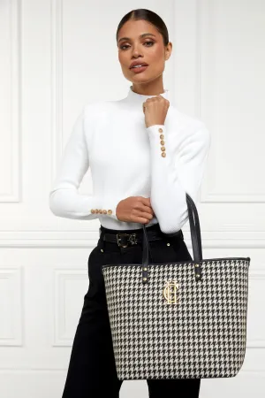 Holland Cooper Kensington Tote Bag in Classic Houndstooth