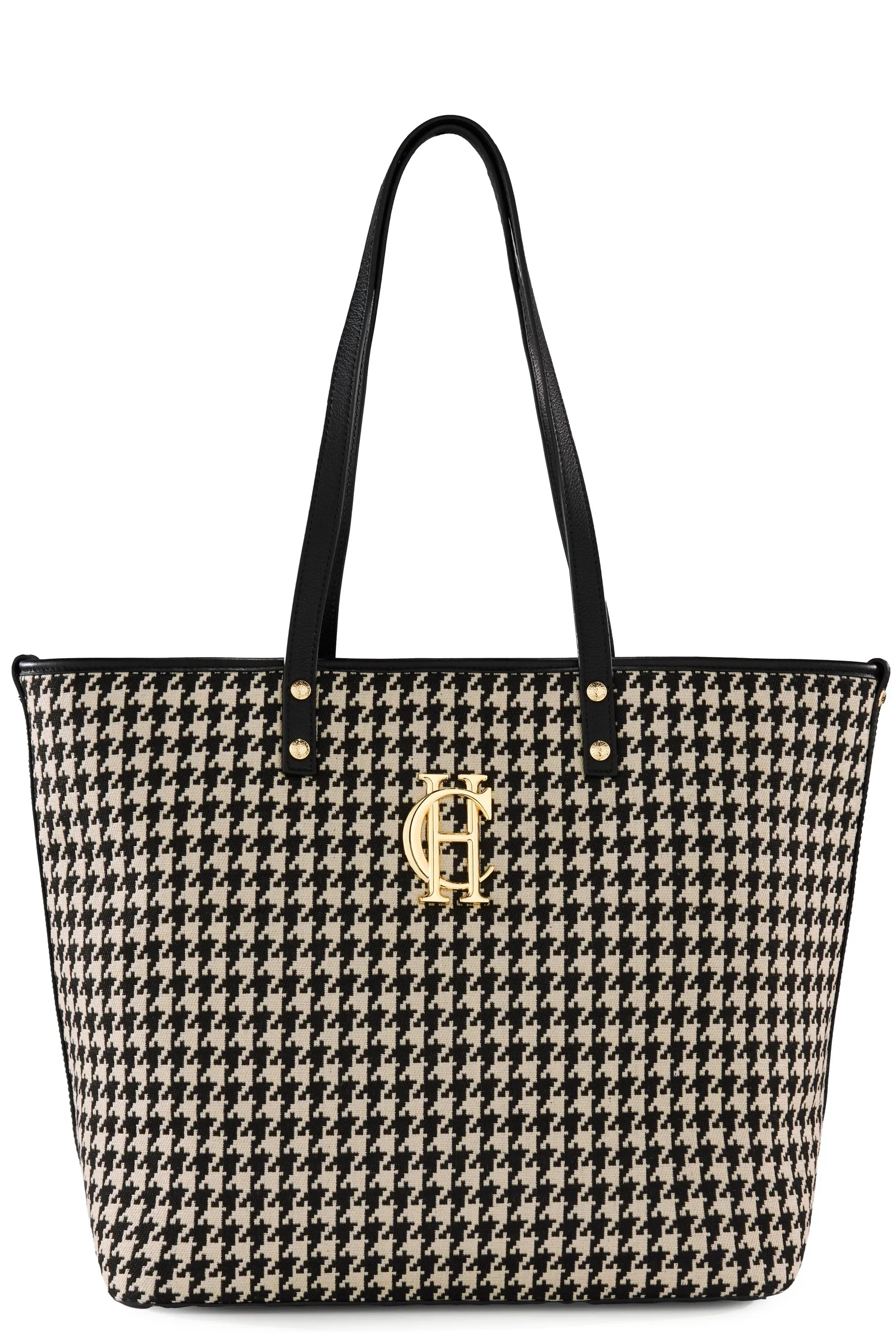 Holland Cooper Kensington Tote Bag in Classic Houndstooth