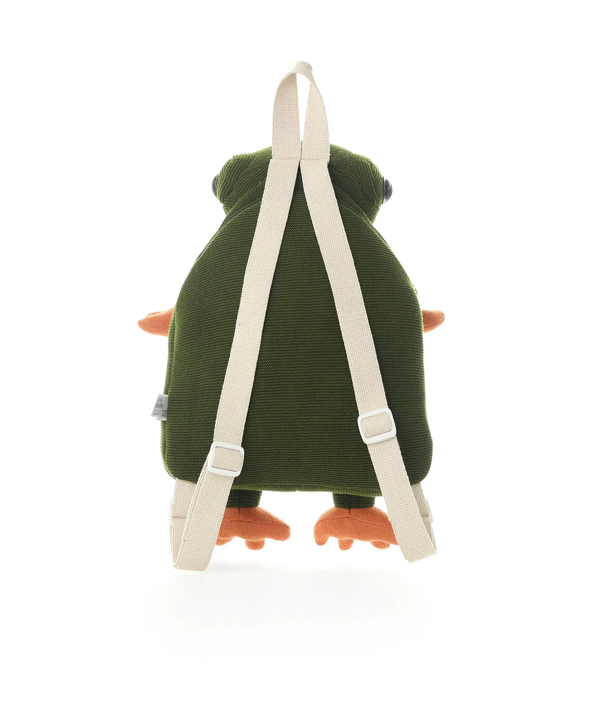 Hoppy Frog Sage green, Natural Mel. & Orange Kids Bag