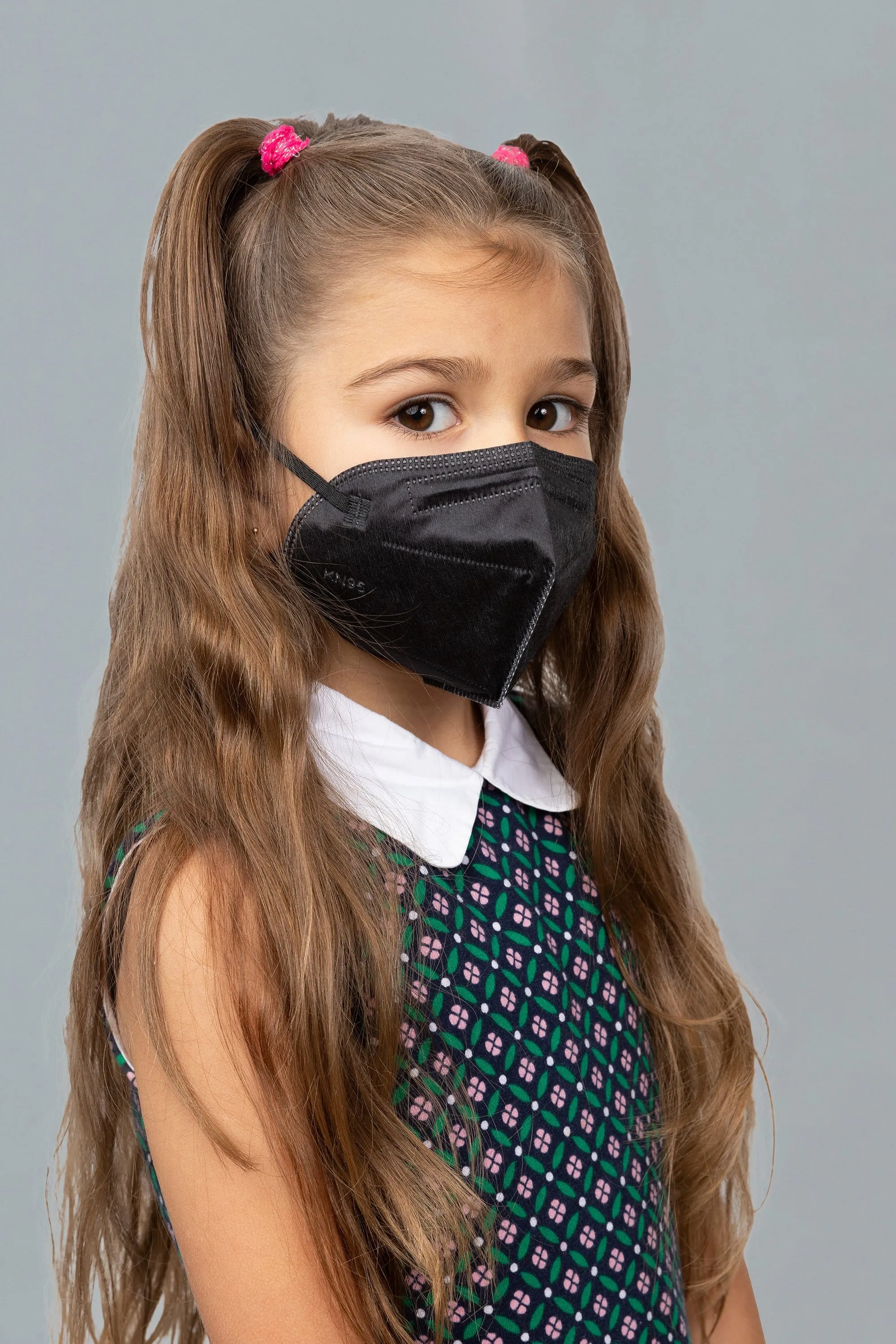 Kids - Black KN95 Face Masks - 25 Pack