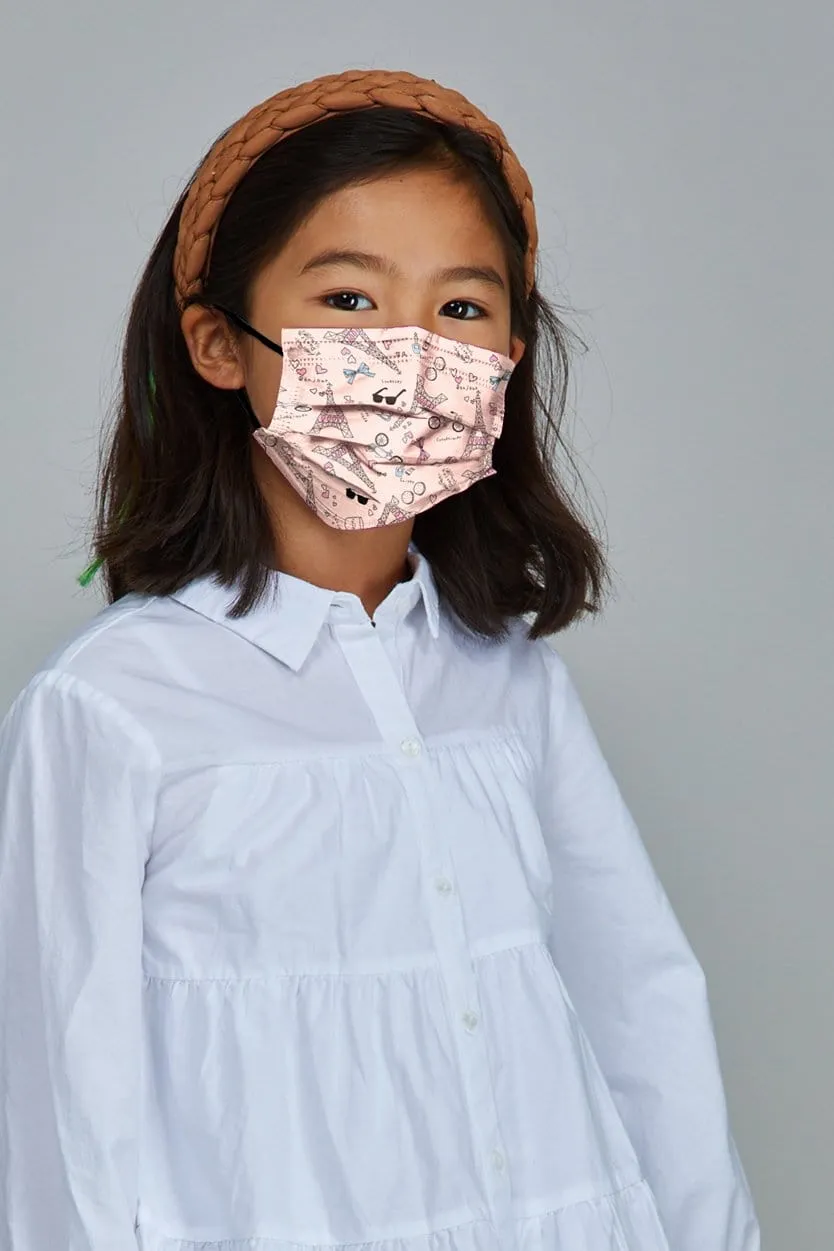 Kids - Paris Face Masks - 10 Pack