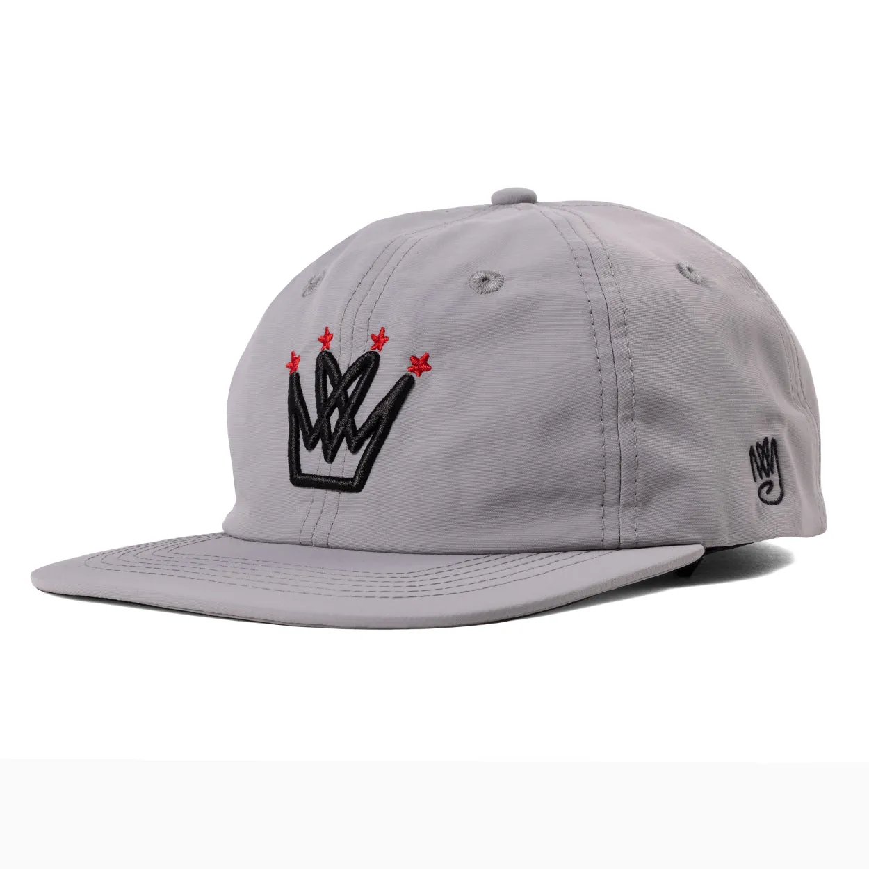 King of Hearts Gray Nylon Strapback