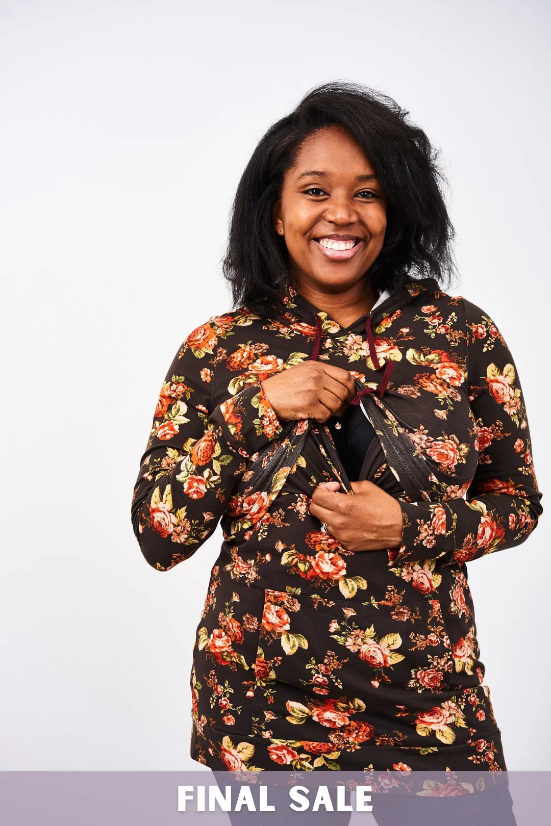 Latched Mama Floral Nursing Hoodie - Final Sale