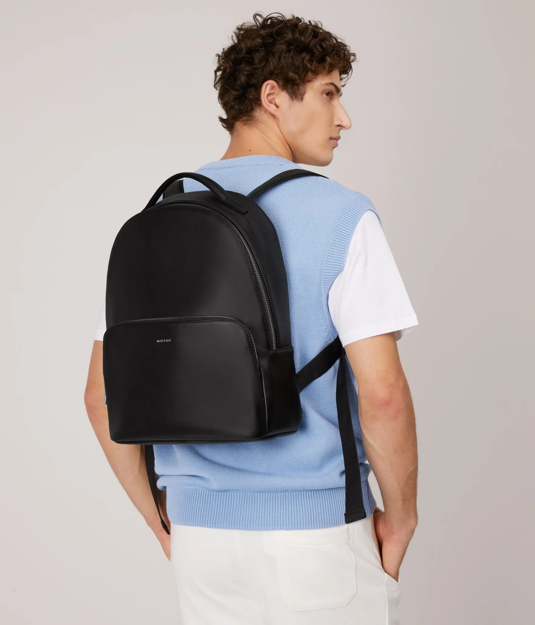 Sure! An optimized title for the e-commerce product could be:

Stylish Vegan Leather Backpack - MATT & NAT CARO Sol