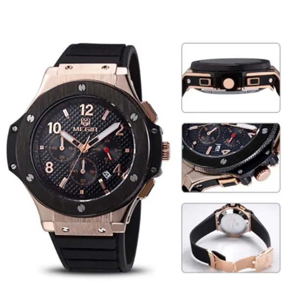 Men's Big Dial Military Sports Watch