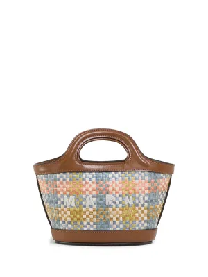 MICRO TROPICALIA INTERWOVEN TOTE BAG