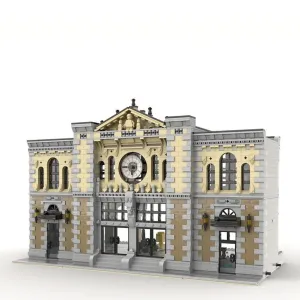 MOC  Compatible  NEW 4236PCS Street View Moc ModularBuilding The Central Train Station DIY Toy  Blocks  MOC-85866