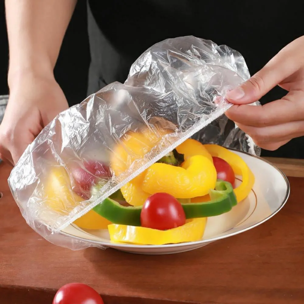 (Net) 100pcs Disposable Food Bowl Cover Bag Storage Bag Dust Fresh Keeping Bags Kitchen Food Multifunctional Use / 5586