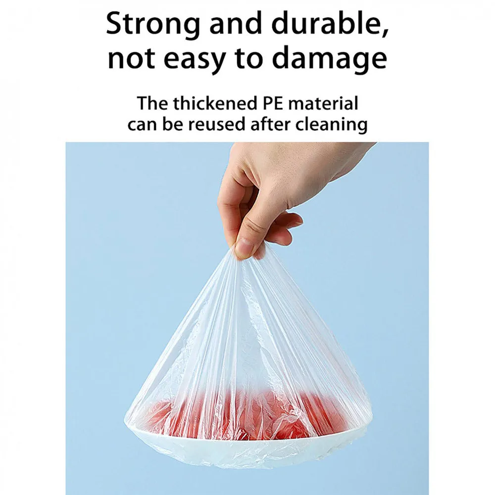 (Net) 100pcs Disposable Food Bowl Cover Bag Storage Bag Dust Fresh Keeping Bags Kitchen Food Multifunctional Use / 5586