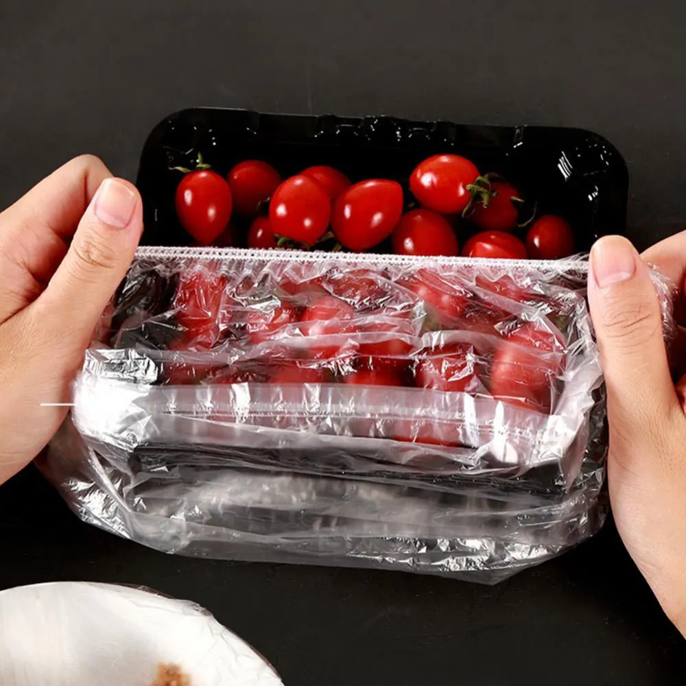 (Net) 100pcs Disposable Food Bowl Cover Bag Storage Bag Dust Fresh Keeping Bags Kitchen Food Multifunctional Use / 5586