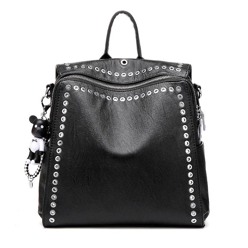 New female fashion bags handbag shoulder bag Korean personality rivet women's shoulder bag one generation