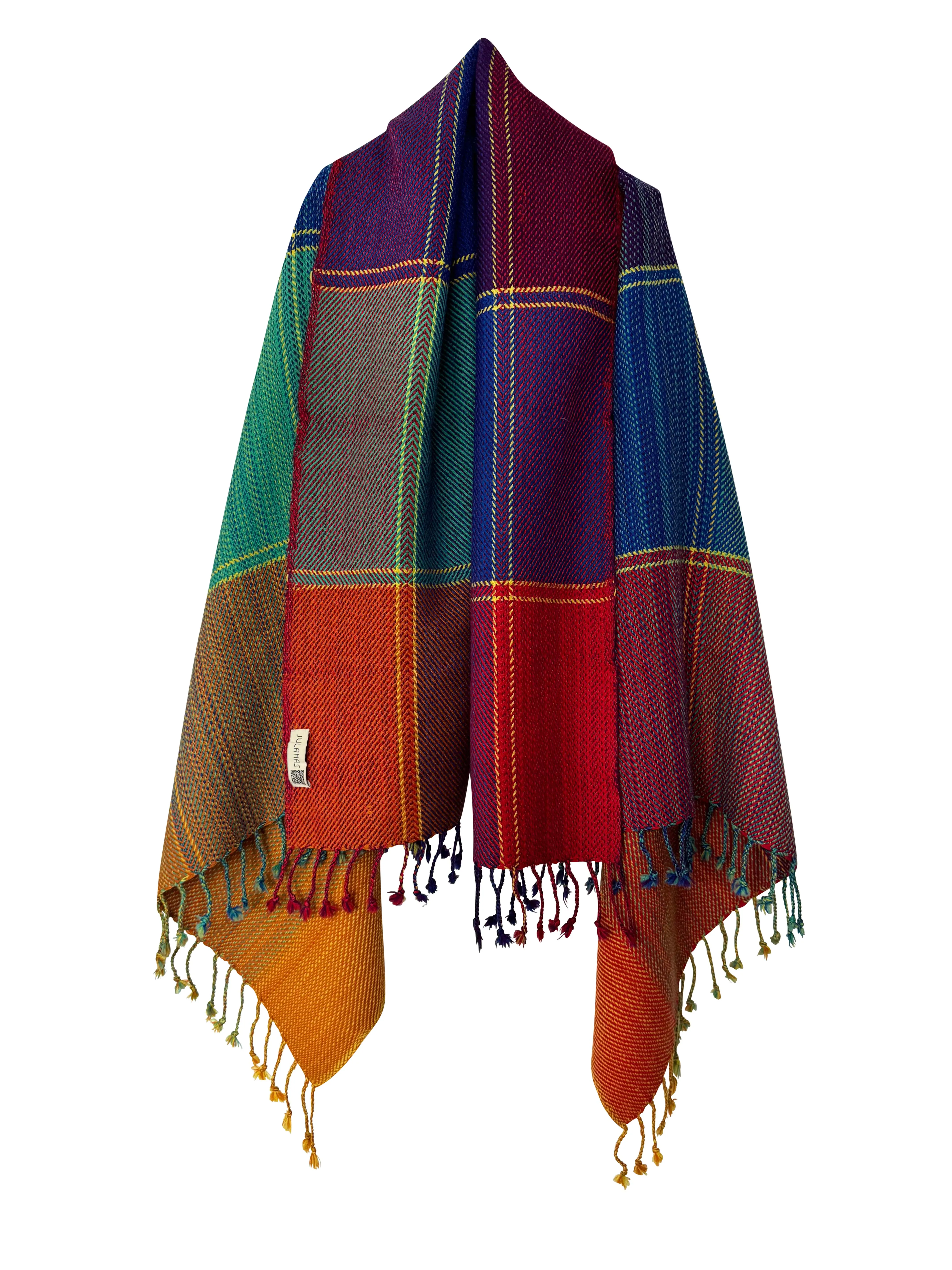 NEW! PETITE PLAID Wool Cape Joy