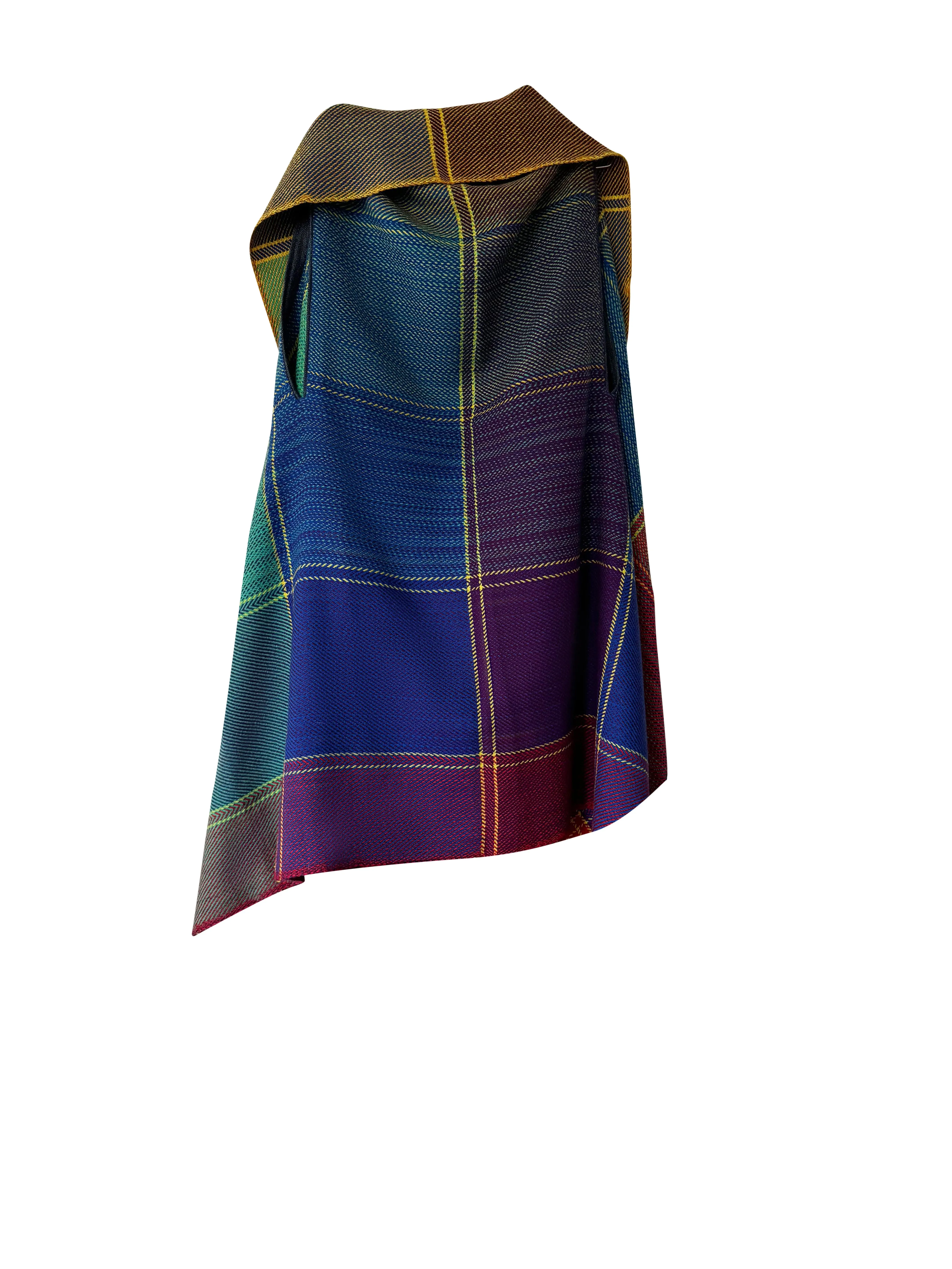 NEW! PETITE PLAID Wool Cape Joy