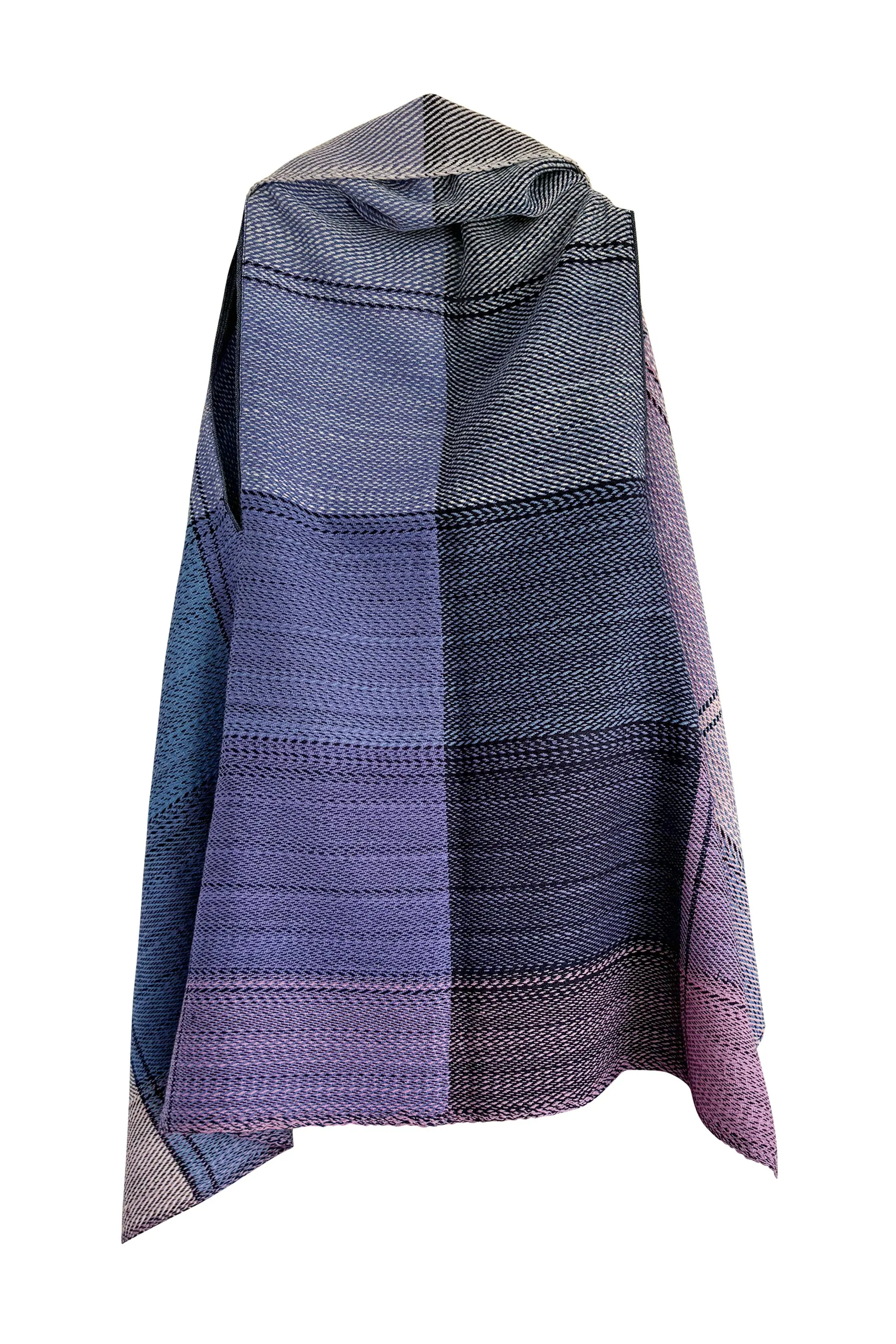 NEW! PETITE PLAID Wool Cape Serenity