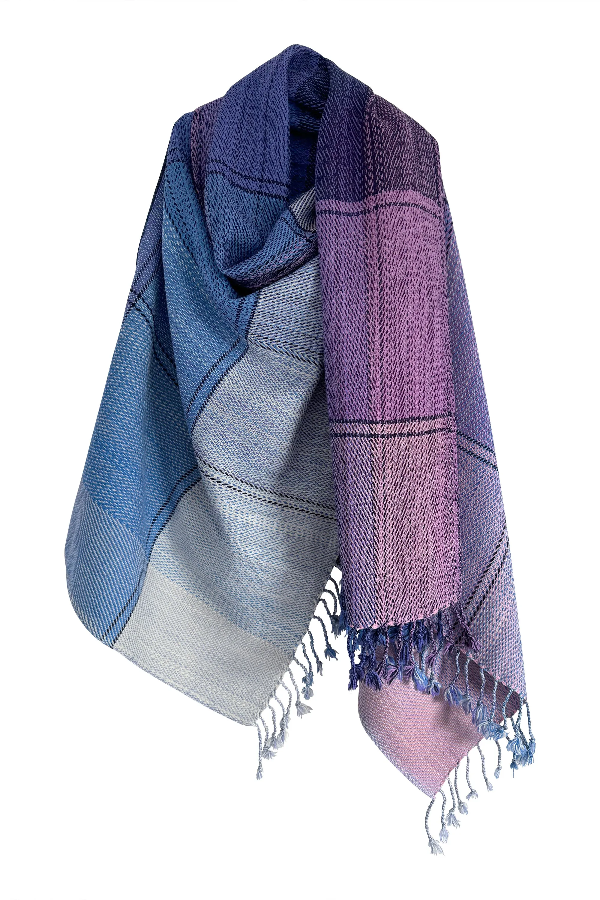 NEW! PETITE PLAID Wool Cape Serenity