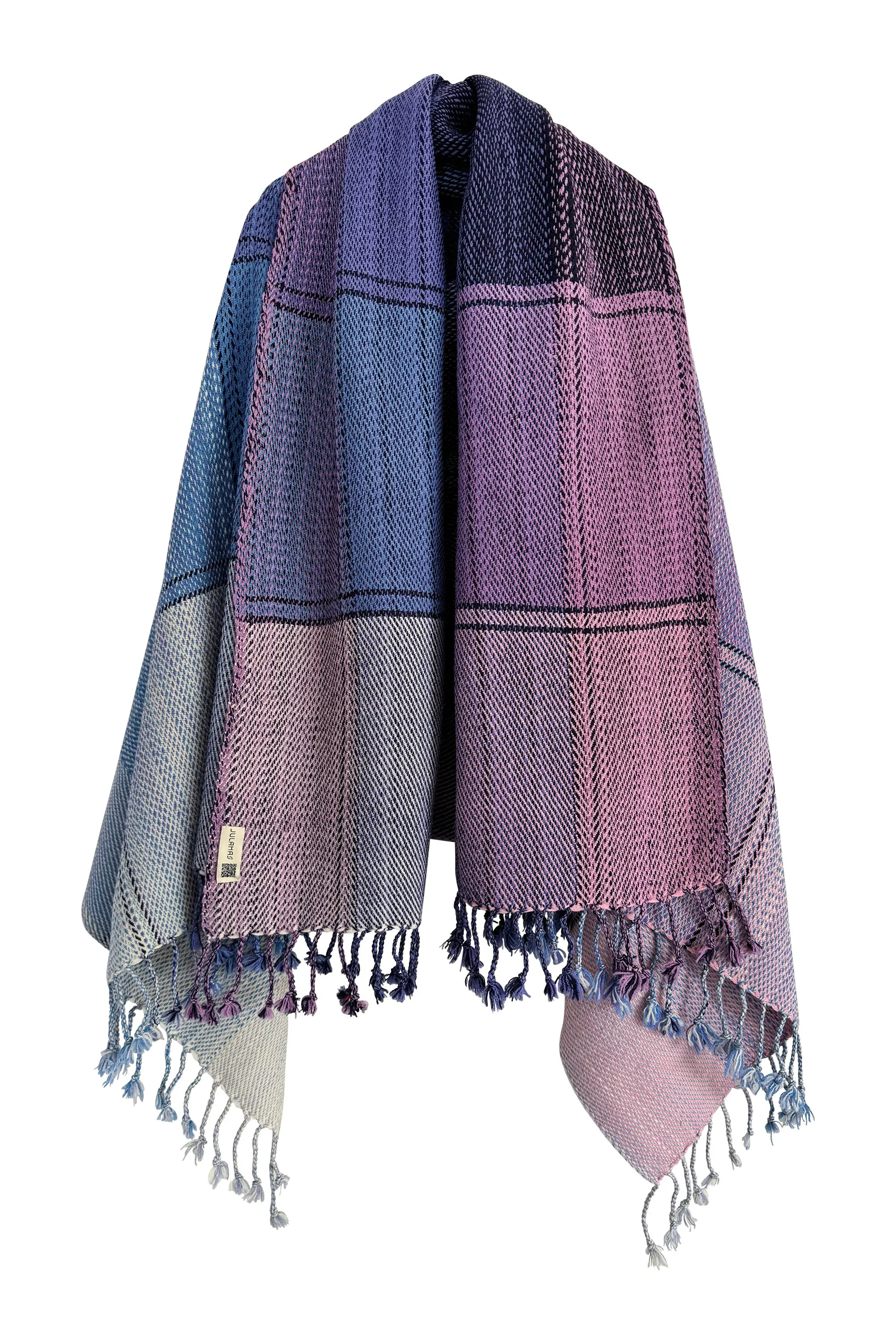 NEW! PETITE PLAID Wool Cape Serenity