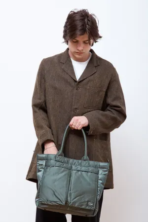 New Tanker Tote Bag (L) Sage Green