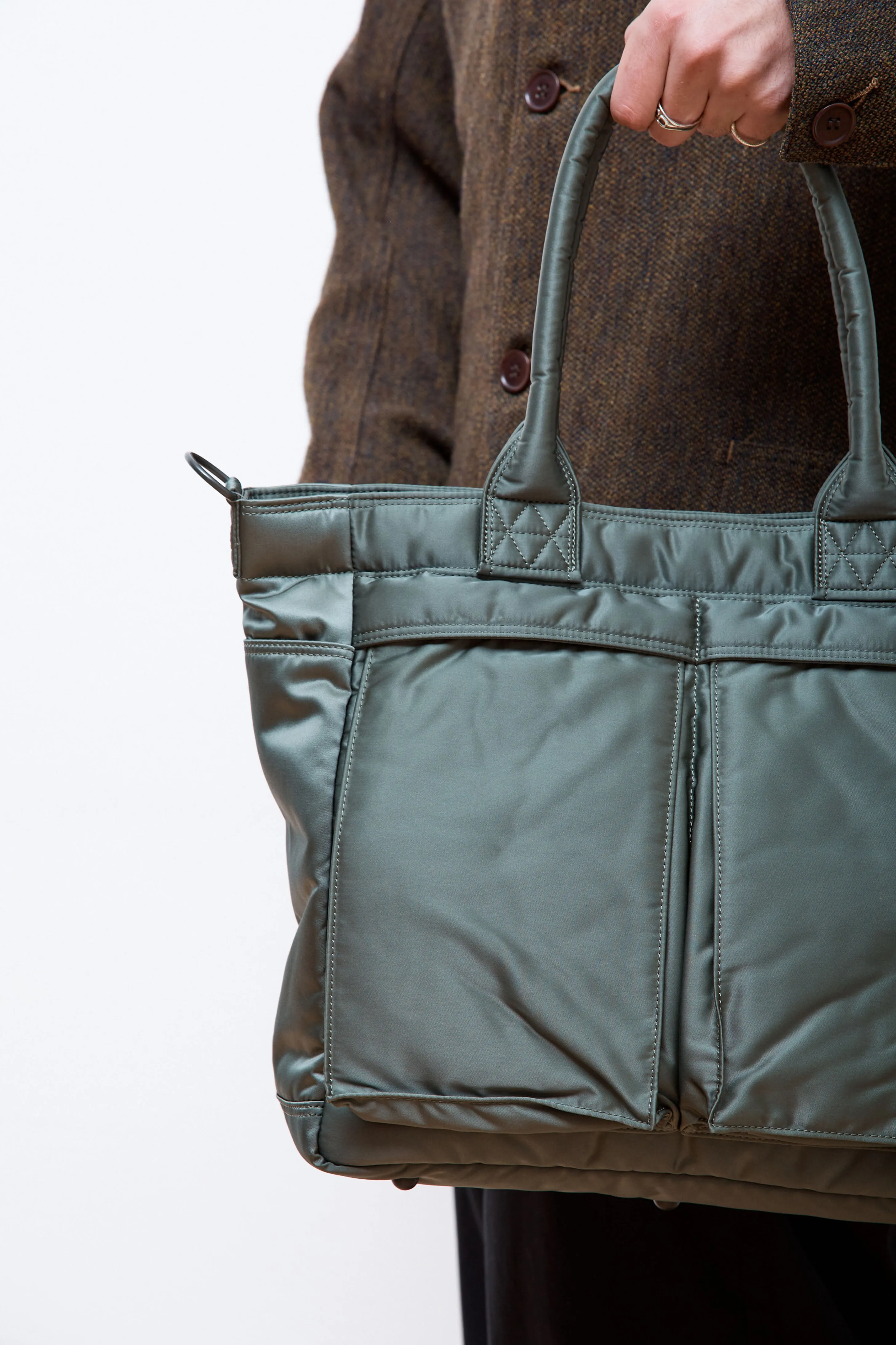 New Tanker Tote Bag (L) Sage Green