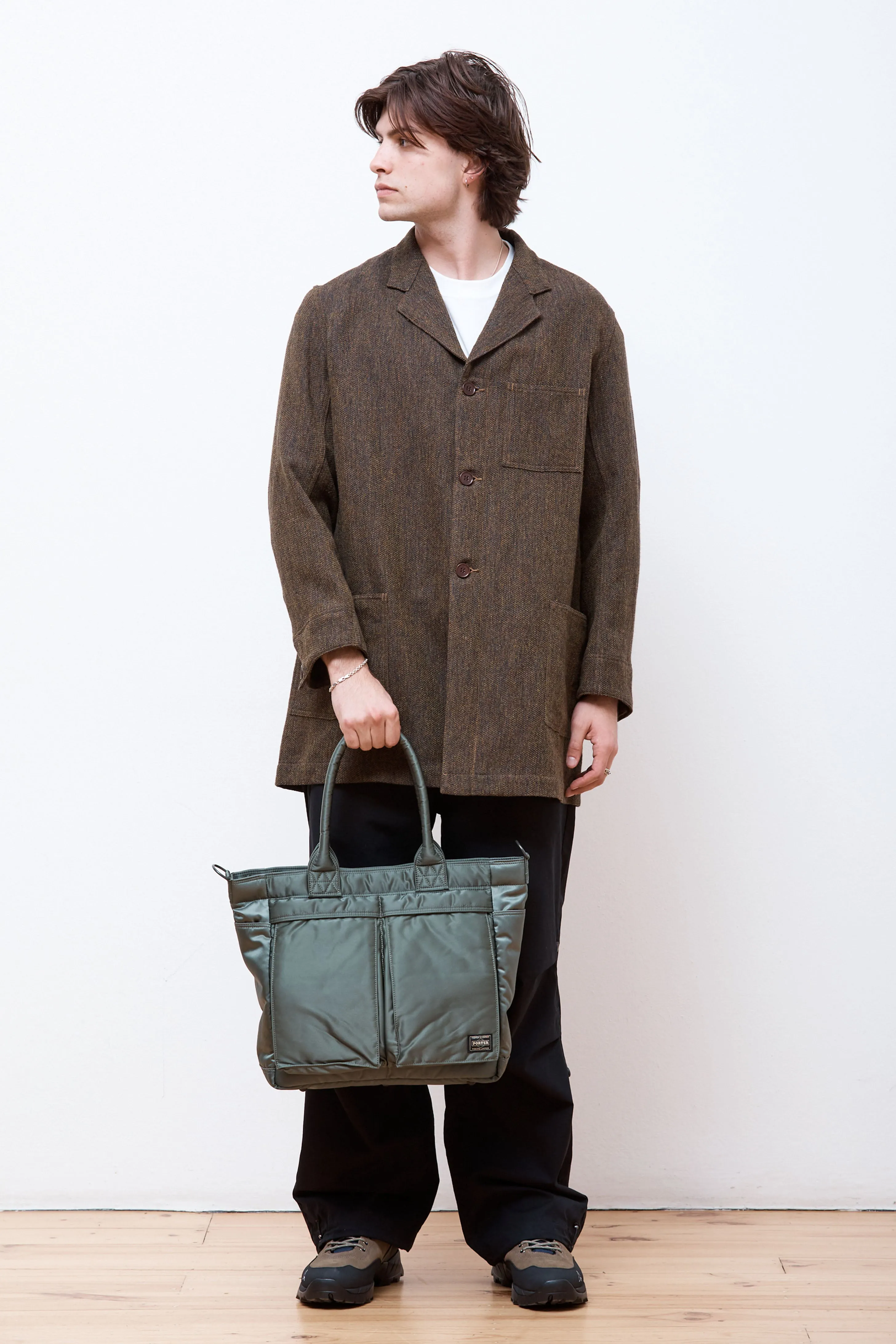 New Tanker Tote Bag (L) Sage Green