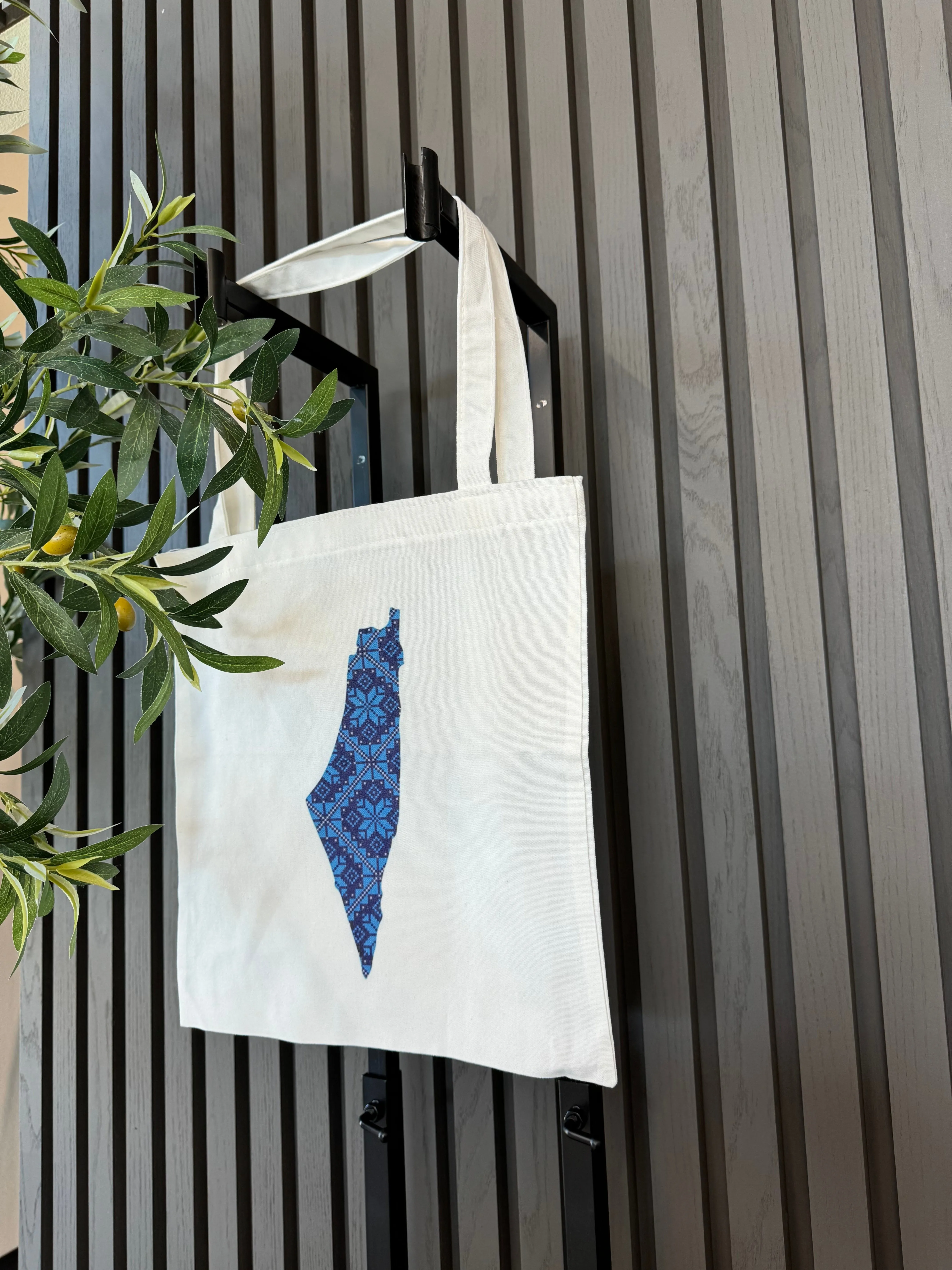 Pali Tote Bag - Blue Tatreez