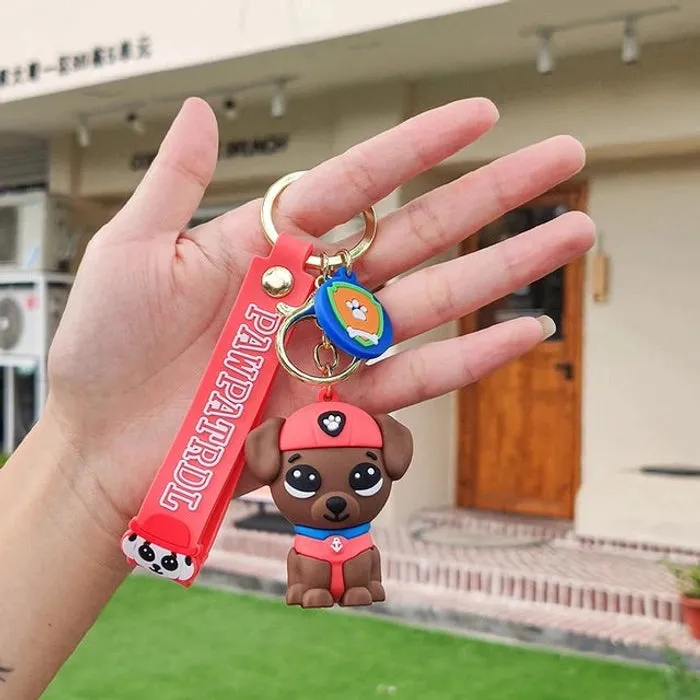 PAW PATROL | ORANGE | Silicone Lanyard Keychain