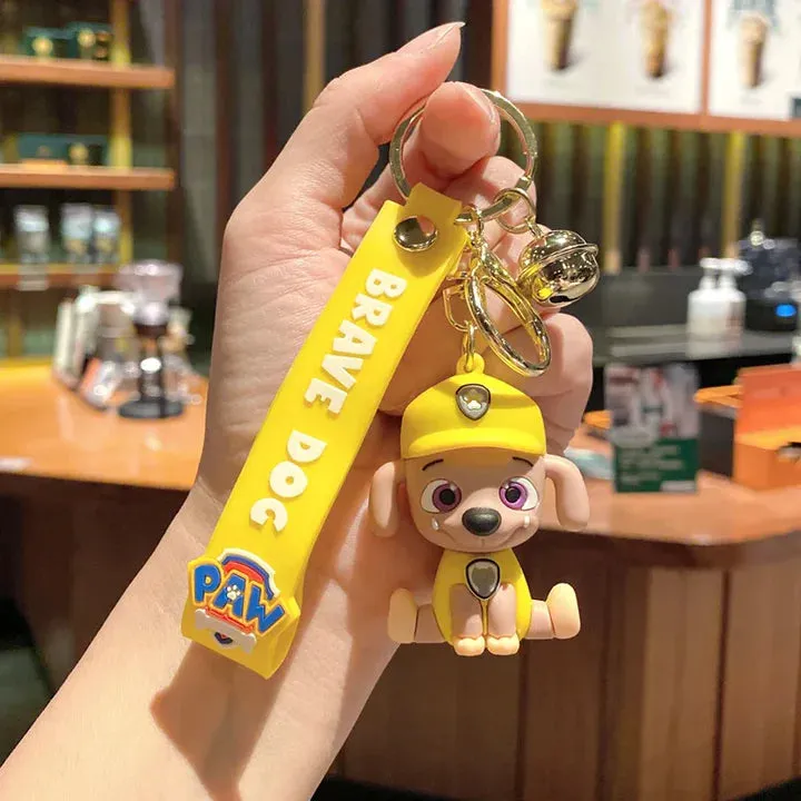 PAW PATROL | YELLOW MODEL 2 | Silicone Lanyard Keychain