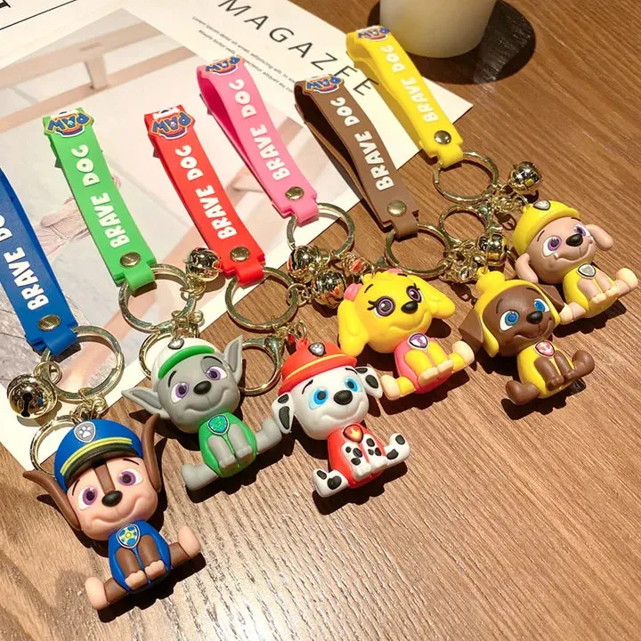 PAW PATROL | YELLOW MODEL 2 | Silicone Lanyard Keychain