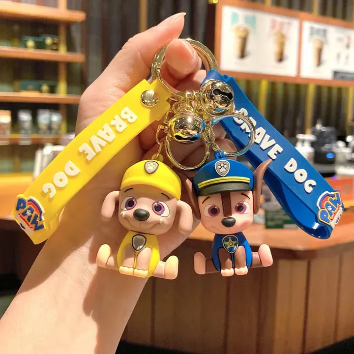 PAW PATROL | YELLOW MODEL 2 | Silicone Lanyard Keychain