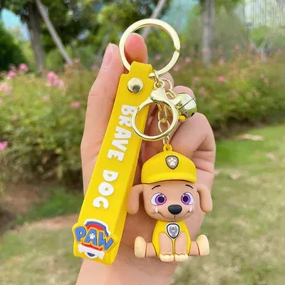 PAW PATROL | YELLOW MODEL 2 | Silicone Lanyard Keychain